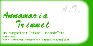 annamaria trimmel business card